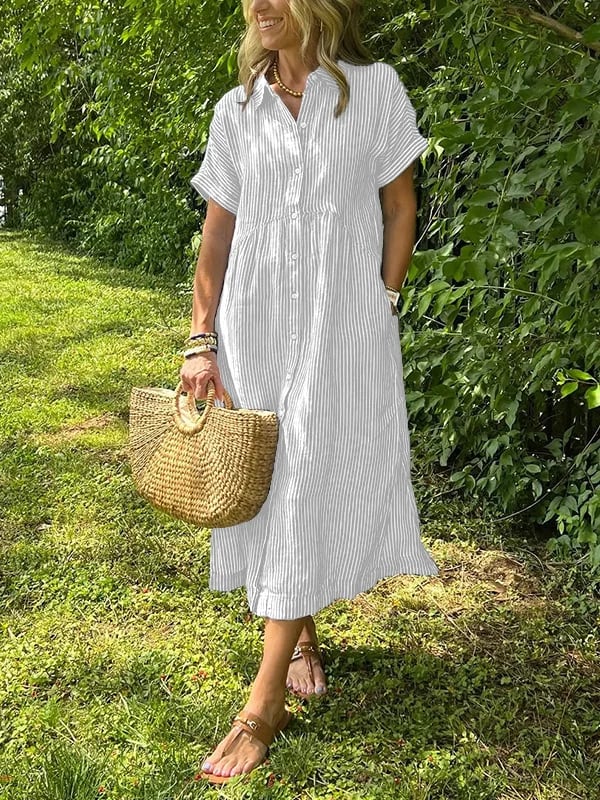 EMERY | ELEGANT STRIPED DRESS