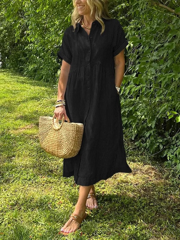 EMERY | ELEGANT STRIPED DRESS