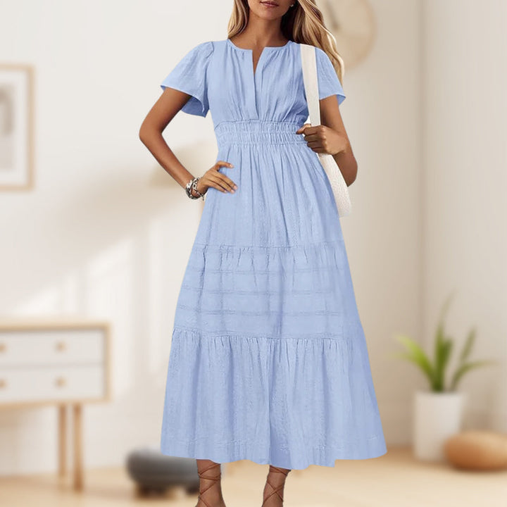 Lily™ Smocked Waist Maxi Dress – Effortlessly Elegant