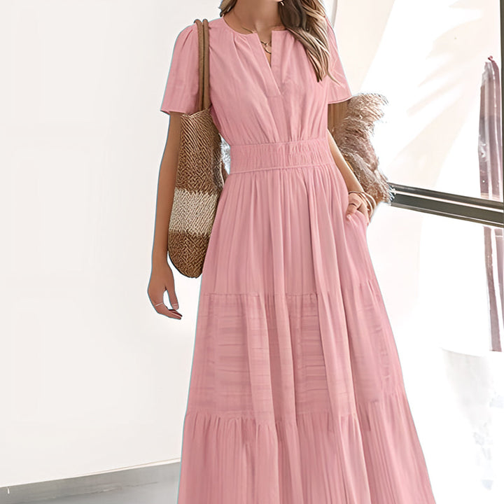 Lily™ Smocked Waist Maxi Dress – Effortlessly Elegant